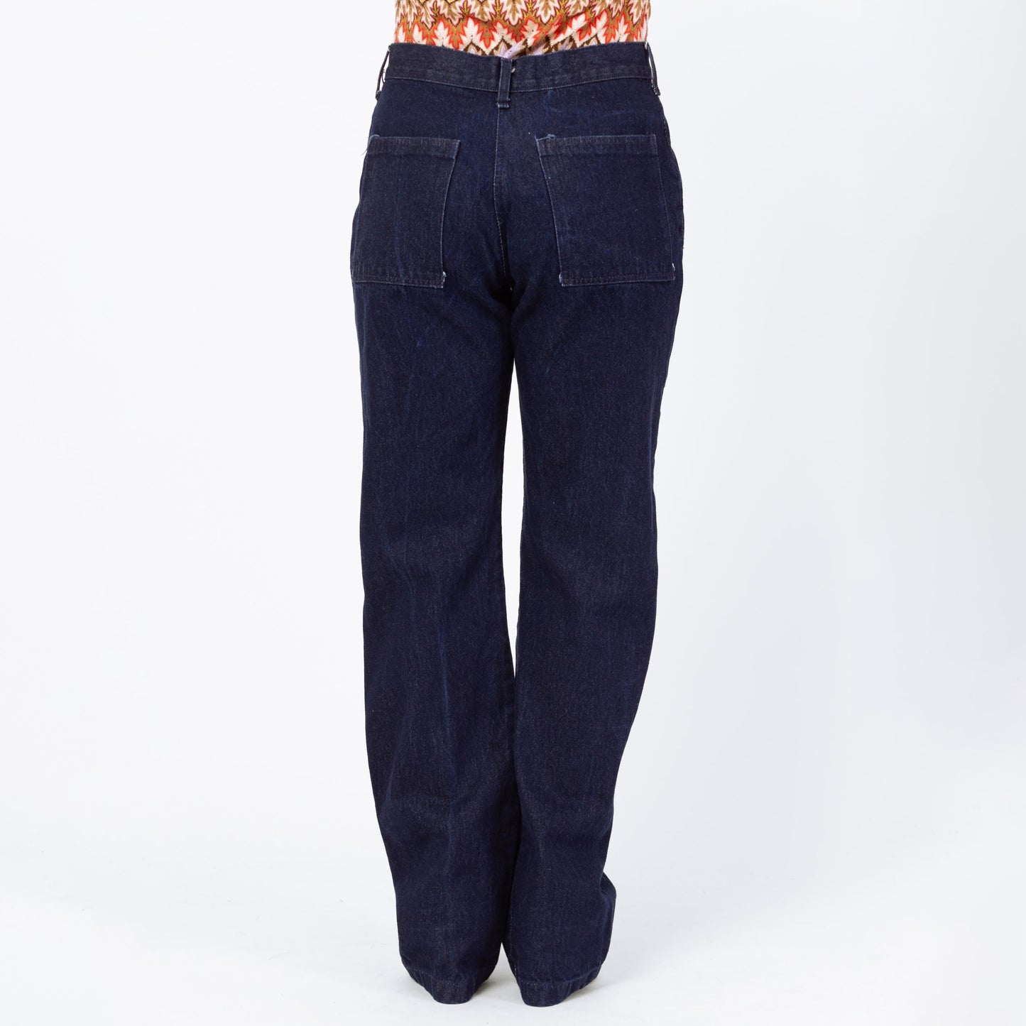 Bodega Vintage 70s/80s Dark Wash Camp Pocket Unisex Jeans - 33x34