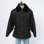 Bodega Vintage 70s black plush collar snow jacket on mannequin